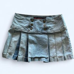 Mudd Blue Denim Mini Skirt